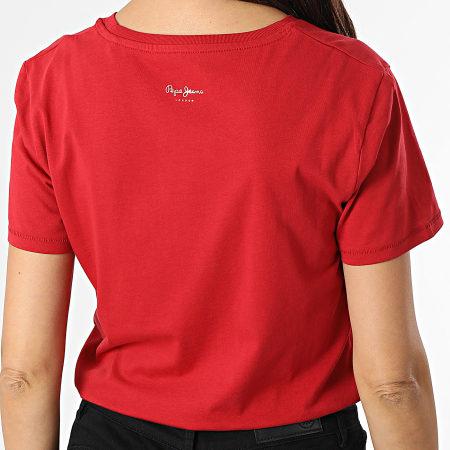 Pepe Jeans - Tee Shirt Femme Zeldas Rouge