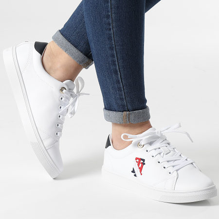 Tommy Hilfiger - Baskets Femme Monogram Casual Sneaker 5794 White