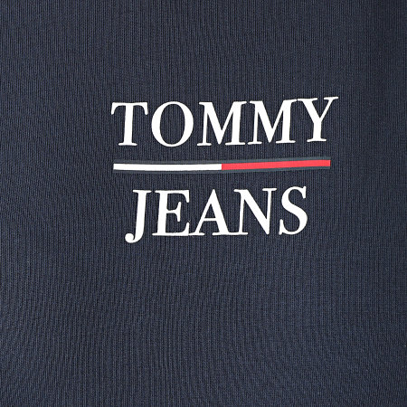 Tommy Jeans - Felpa donna Terry Logo Slim girocollo 9663 blu navy