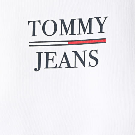 Tommy Jeans - Sweat Crewneck Slim Femme Terry Logo 9663 Blanc