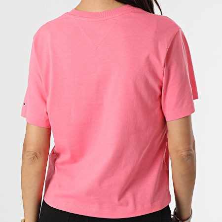 Tommy Jeans - Maglietta donna BXY Linear 0057 Rosa