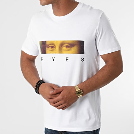 Luxury Lovers - Camiseta Mona Lisa Eyes Blanca