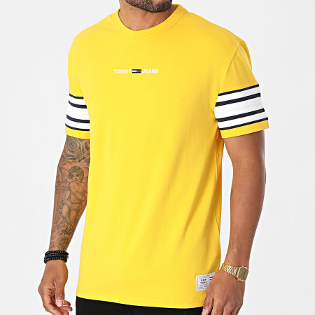 Tommy Jeans - Tee Shirt Contrast 9738 Jaune