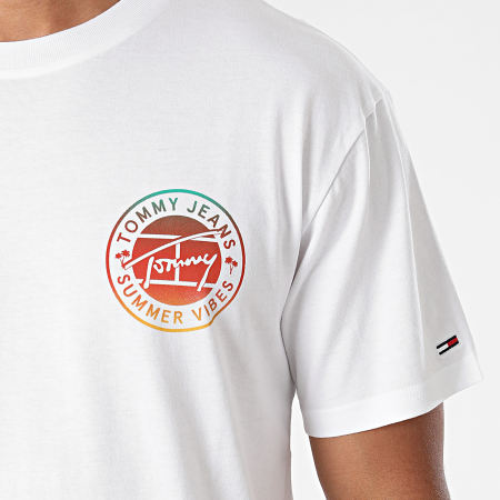 Tommy Jeans - Tee Shirt Circular Graphic 0892 Blanc
