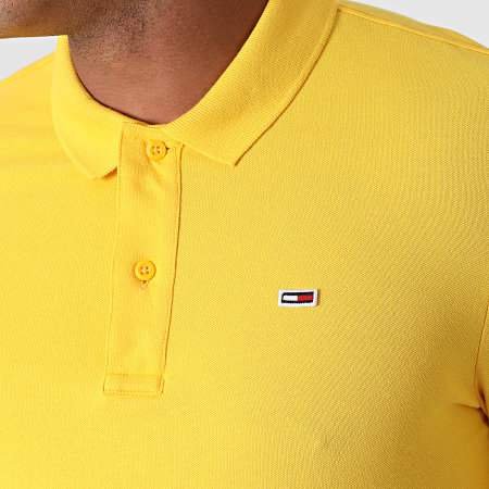 Tommy Jeans - Polo Manches Courtes Classic Solid Stretch 9439 Jaune