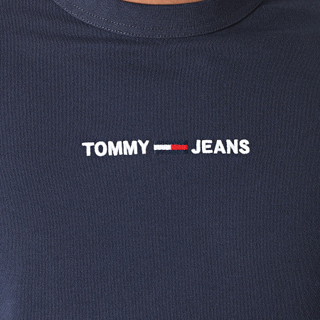 Tommy Jeans - Tee Shirt Contrast Sleeve Details 9738 Bleu Marine