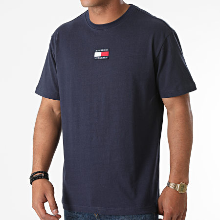 Tommy Jeans - Tommy Badge Tee Shirt 0925 blu navy