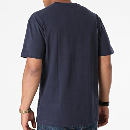 Tommy Jeans - Tee Shirt Tommy Badge 0925 Bleu Marine