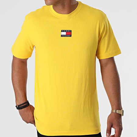 Tommy Jeans - Tee Shirt Tommy Badge 0925 Jaune