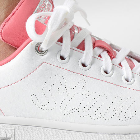 Adidas Originals - Baskets Femme Stan Smith FY5465 Cloud White Hazy Rose Silver Metallic