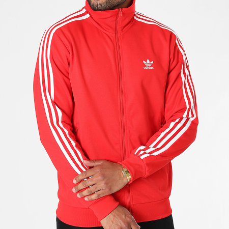 Adidas Originals - Veste Zippée A Bandes Beckenbauer H09111 Rouge