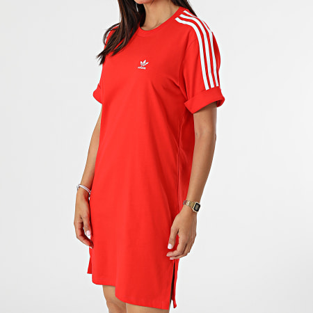 Adidas Originals - Robe Tee Shirt Femme H35505 Rouge
