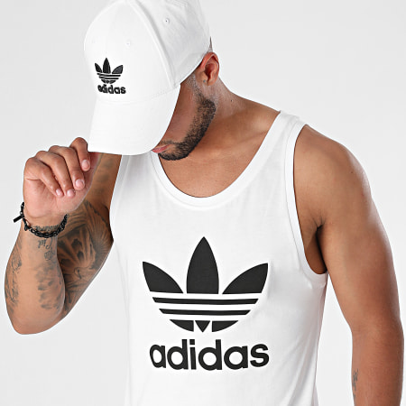 Adidas Originals - Camiseta de tirantes Trefoil H06636 Blanca