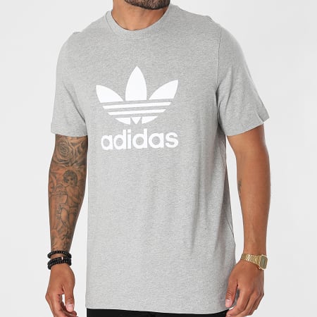 Adidas Originals - Tee Shirt Trefoil H06643 Gris Chiné