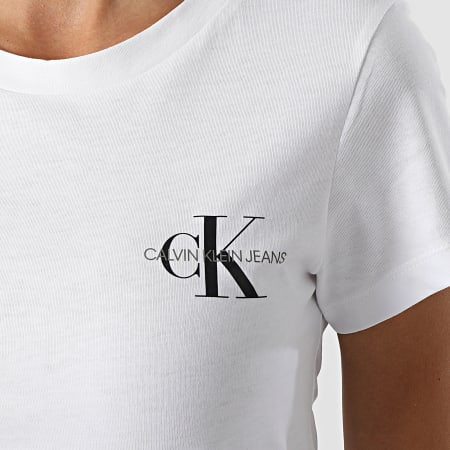 Calvin Klein - Lot De 2 Tee Shirts Femme 4364 Blanc Rose