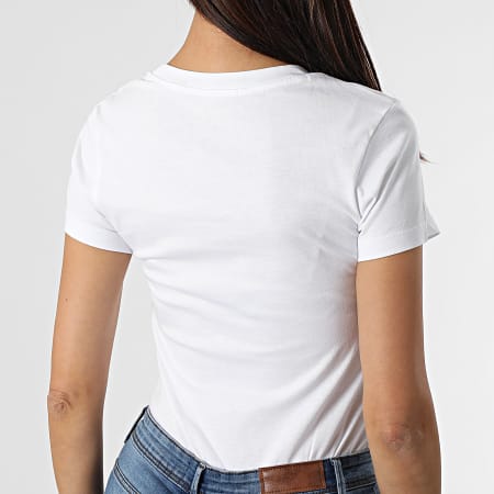 Calvin Klein - Lot De 2 Tee Shirts Femme 4364 Blanc Rose