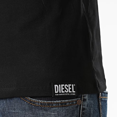 Diesel - Lot De 3 Tee Shirts Randal 00SJ5L-0QAZY Noir Bleu Marine Vert Kaki