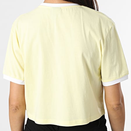 Ellesse - Tee Shirt Crop Femme Derla Jaune
