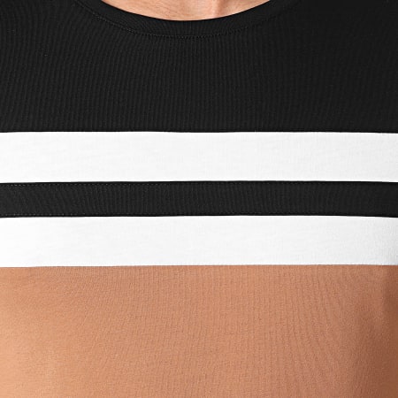 LBO - Camiseta Tricolore 1718 Negro Blanco Camel
