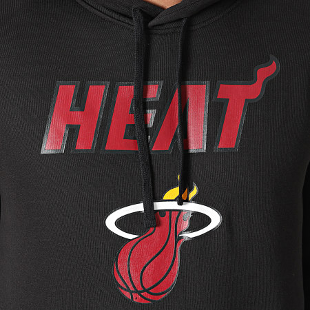 New Era - Sudadera con capucha Miami Heat Team Logo 11530757 Negro