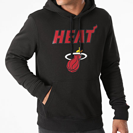 New Era - Felpa con cappuccio Miami Heat Logo 11530757 Nero