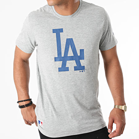 New Era - Tee Shirt Los Angeles Dodgers 11204002 Gris Chiné