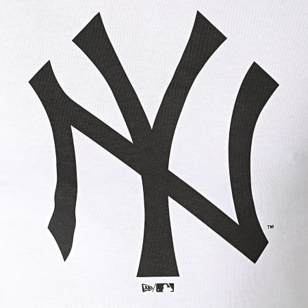 New Era - Tee Shirt New York Yankees Team Logo 11863818 Blanc