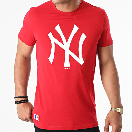 New Era - Tee Shirt Team Logo New York Yankees 11863819 Rouge