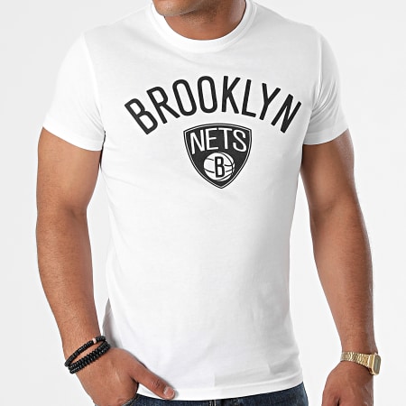 New Era - Tee Shirt  Brooklyn Nets Team Logo 11530756 Blanc