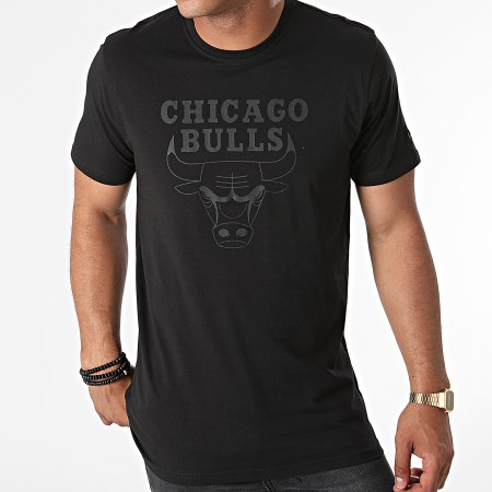 New Era - Tee Shirt Team Logo Chicago Bulls 11546155 Noir