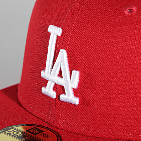 New Era - Gorra 59Fifty MLB Basic 10047498 Los Angeles Dodgers Rojo