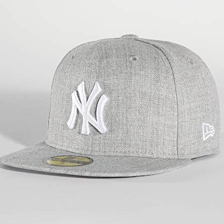 New Era - Casquette Fitted 59Fifty MLB Basic 11044974 New York Yankees Gris Chiné
