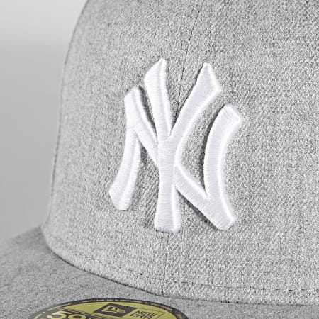 New Era - Casquette Fitted 59Fifty MLB Basic 11044974 New York Yankees Gris Chiné