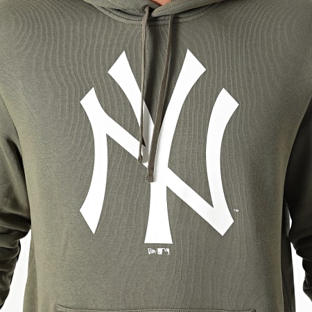 New Era - Sudadera con capucha Team Logo New York Yankees 11863698 Caqui Verde