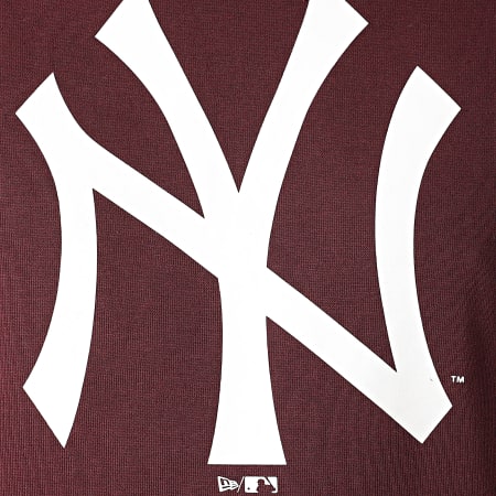 New Era - Sudadera con capucha Team Logo New York Yankees 11863699 Burdeos