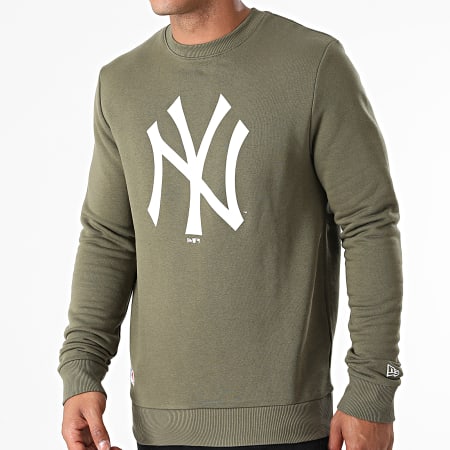 New Era - Sudadera con logo del equipo New York Yankees 11863702 Caqui Verde