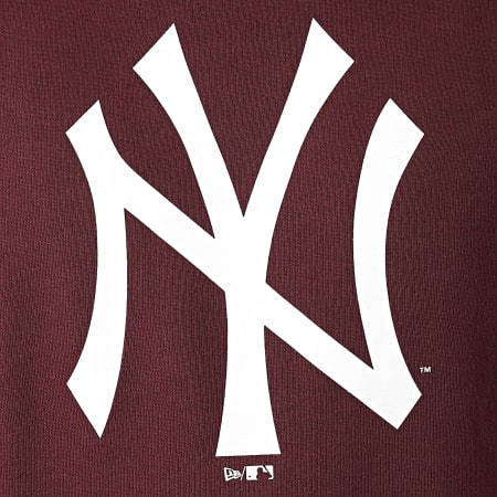 New Era - Sudadera con logo del equipo New York Yankees 11863702 Burdeos