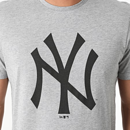 New Era - Tee Shirt Team Logo New York Yankees 11863696 Gris Chiné