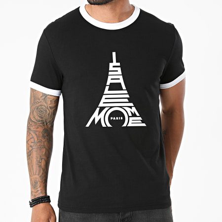 Sale Môme Paris - Tee Shirt Ringer Paris Noir Blanc