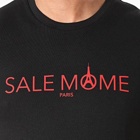 Sale Môme Paris - Tee Shirt Logo Noir Rouge