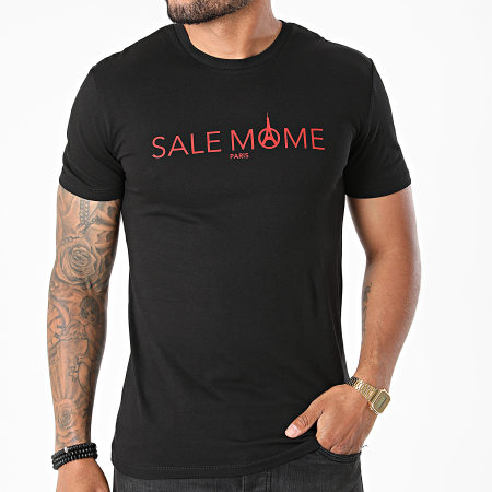 Sale Môme Paris - Camiseta Logo Negro Rojo