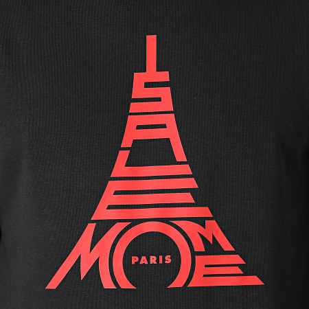 Sale Môme Paris - Sweat Capuche Paris Noir Rouge