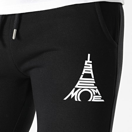Sale Môme Paris - Pantalon Jogging Paris Noir Blanc