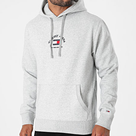 Tommy Jeans - Sweat Capuche Timeless 0909 Gris Chiné