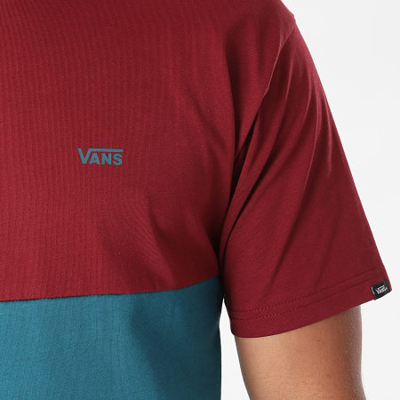 Vans - Tee Shirt Colorblock A3CZD Bleu Marine Bordeaux