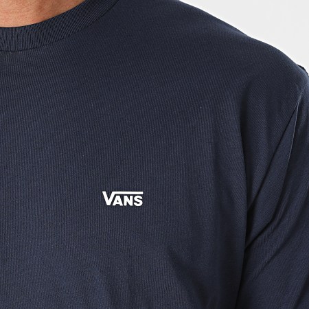 Vans - Tee Shirt Colorblock A3CZD Blanc Bleu Marine
