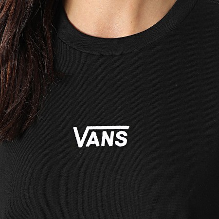 Vans - Robe Tee Shirt Femme Center Vee Noir