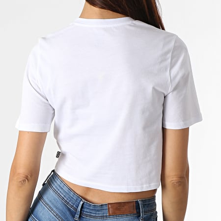 Vans - Tee Shirt Crop Femme VN0A54QUWHT Blanc