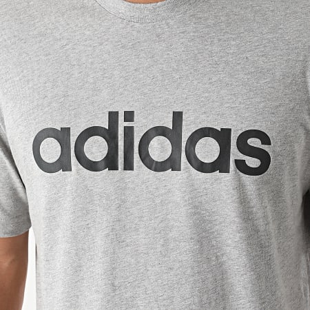 adidas - Camiseta Linear Logo GL0060 Gris jaspeado