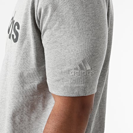 adidas - Tee Shirt Linear Logo GL0060 Gris Chiné